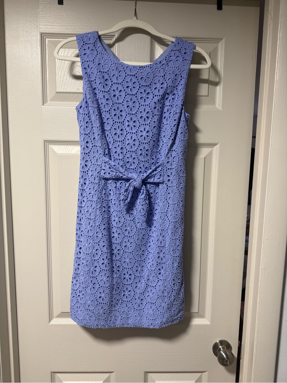 Lilly Pulitzer Periwinkle Sand Dollar Eyelet Shift Dress size 2